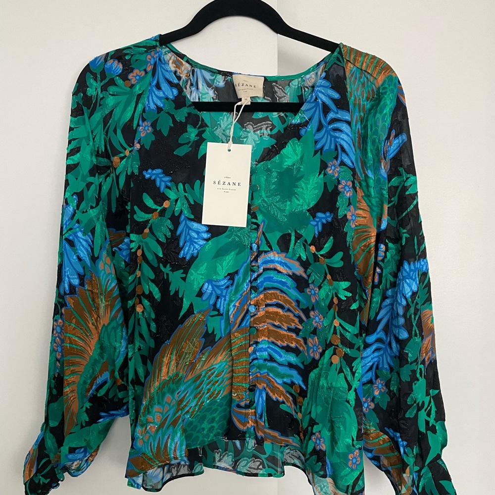 Sezane Erica Blouse NWT 36